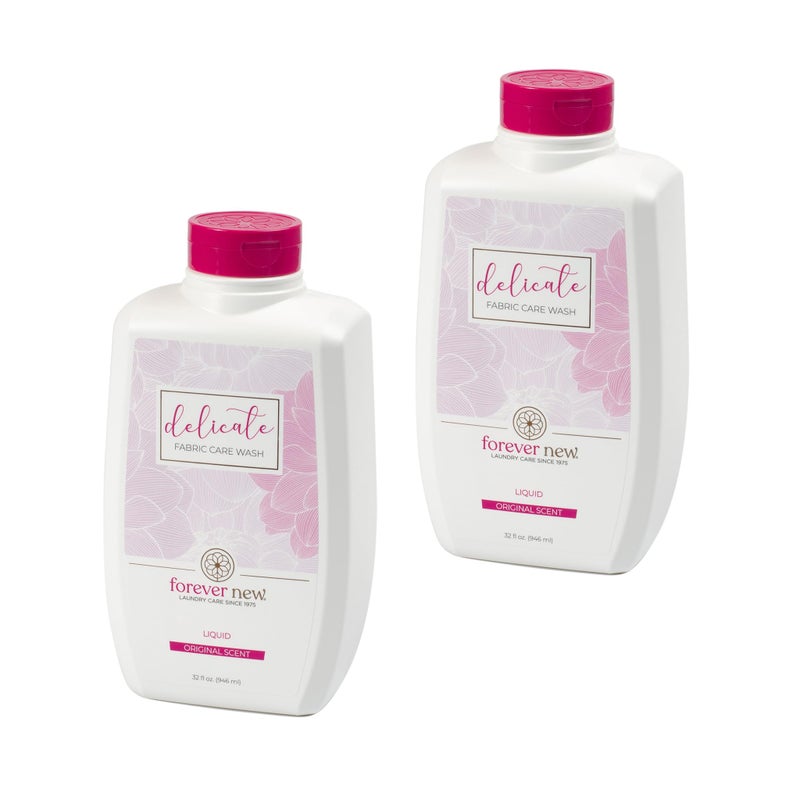 Forever New 32oz Liquid Original Scent Fabric Care Wash 2 Pack (64oz Total) Natural Laundry Detergent - Image 1